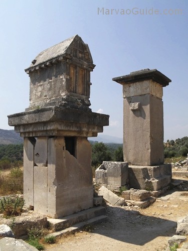 Xanthos, Ancient Lycian Tombs